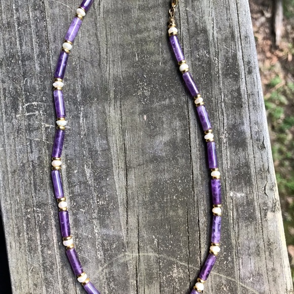 Amethyst Beaded Necklace - Picture 3 of 3
